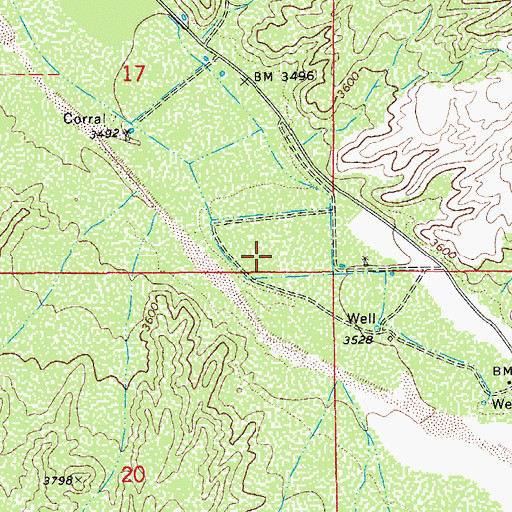 Topographic Map of Av Ranch Airport, AZ