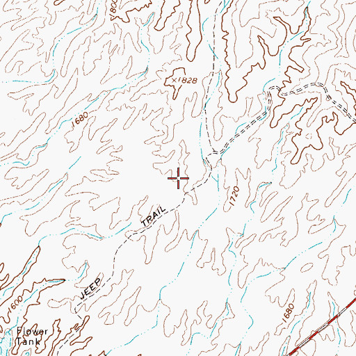 Topographic Map of Goldfield Ranch Airport, AZ
