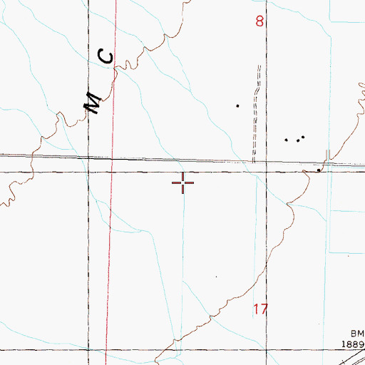 Topographic Map of Western Sky Airpark, AZ