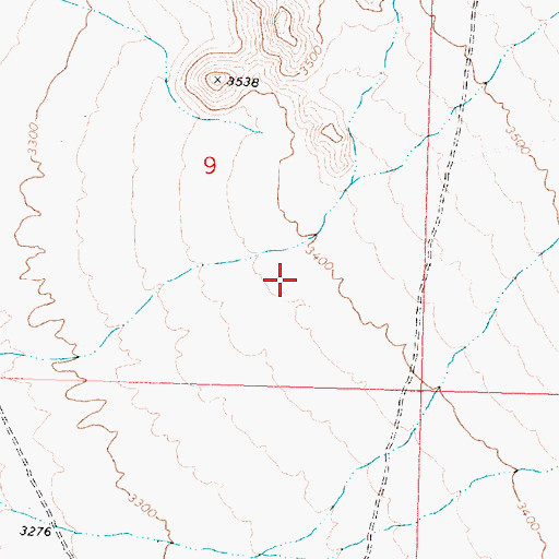 Topographic Map of Music Mountain Air Ranch Airport, AZ
