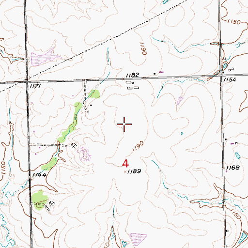 Topographic Map of Sickler Airstrip, KS