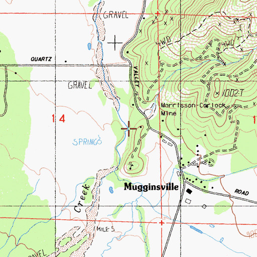 Topographic Map of Quartz Valley Elementary School, CA