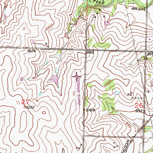 Topographic Map of Buena Terra Airport, KS