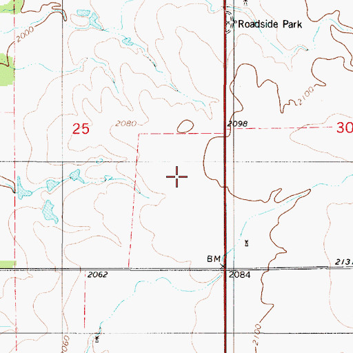 Topographic Map of Comanche County Airport, KS