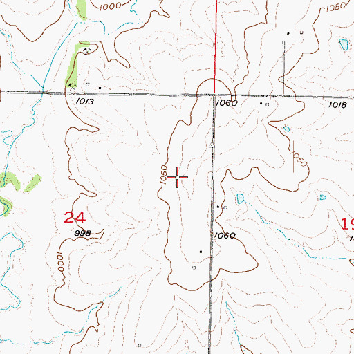 Topographic Map of Flying Z Ranch Airport, KS