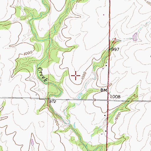 Topographic Map of Maxwell Airport, KS