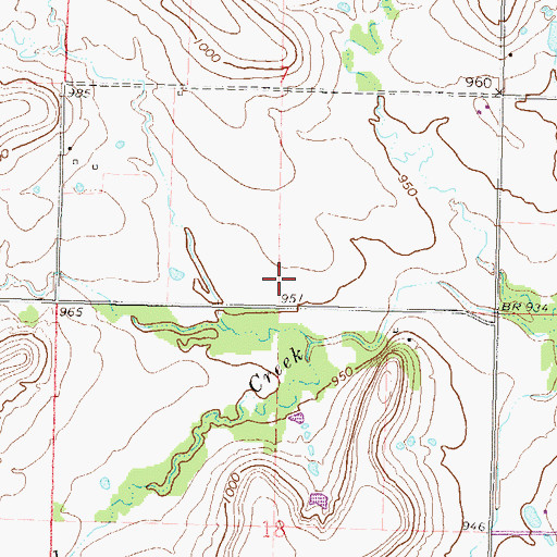 Topographic Map of Dunn Field, KS