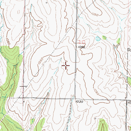 Topographic Map of Chiles Airpark, KS