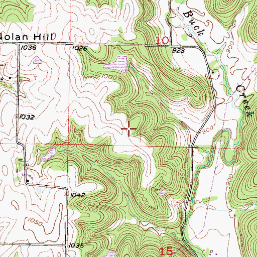 Topographic Map of Stonehenge Airport, KS