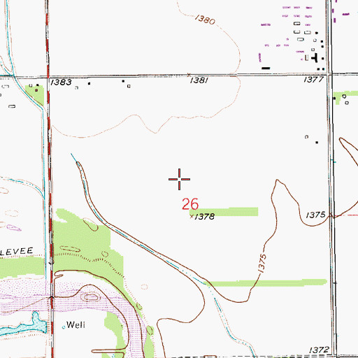 Topographic Map of Eagle Field, KS