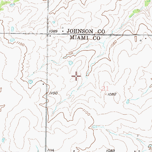 Topographic Map of Pine Sod Ranch Airport, KS