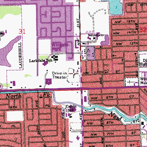Topographic Map of Swap Shop Drive-In, FL