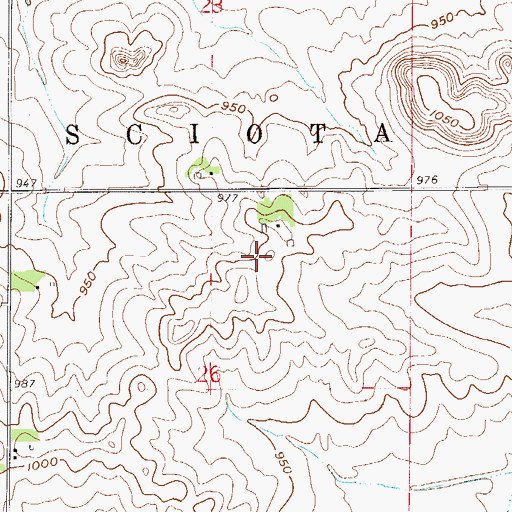 Topographic Map of White Barn Orchard, MN