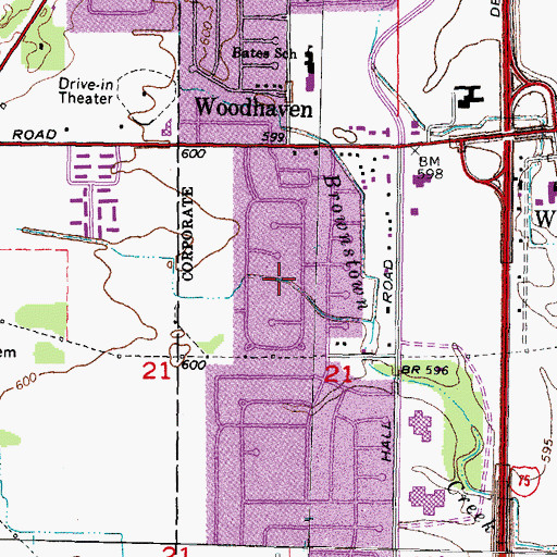 Topographic Map of Heritage One Park, MI