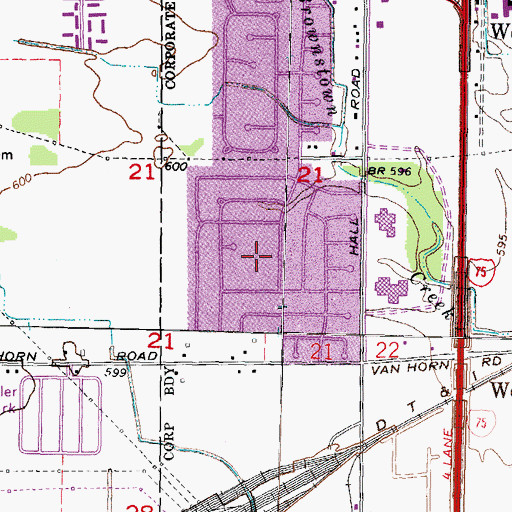 Topographic Map of Heritage Four Park, MI
