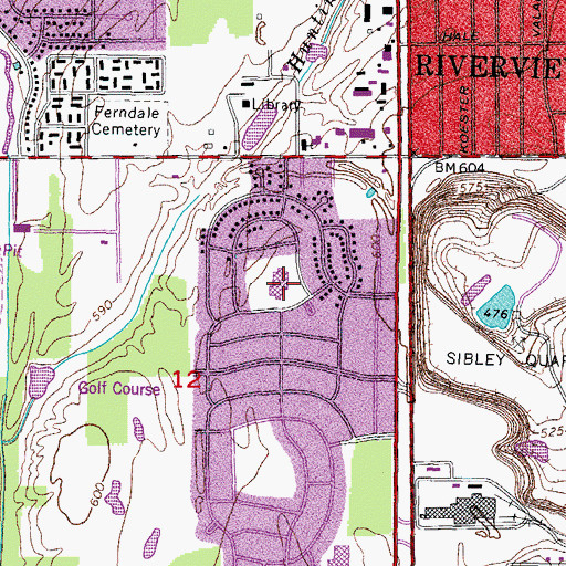 Topographic Map of Forest Elementary School, MI
