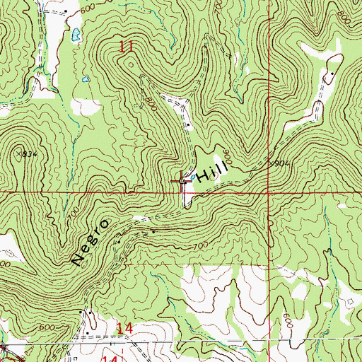 Topographic Map of McKittrick School (historical), MO