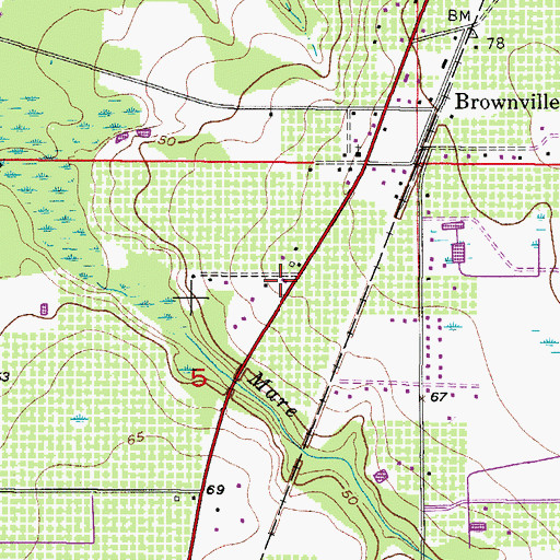 Topographic Map of Arcadia Drive-In (historical), FL