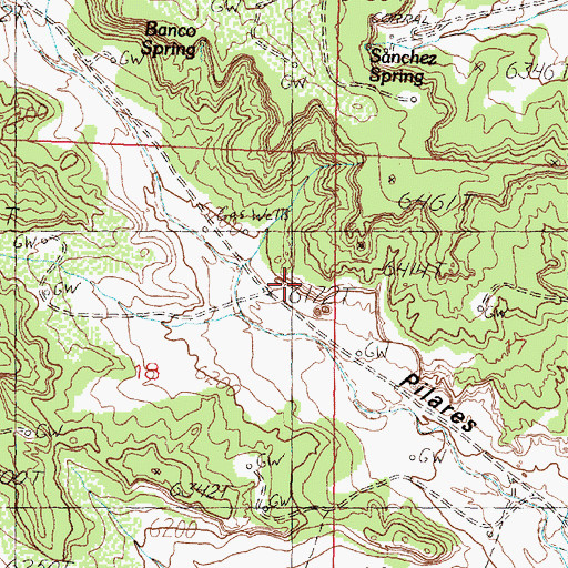 Topographic Map of Little Delicate Arch, NM