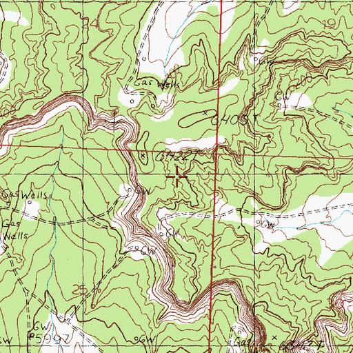Topographic Map of Pemada Canyon Arch, NM