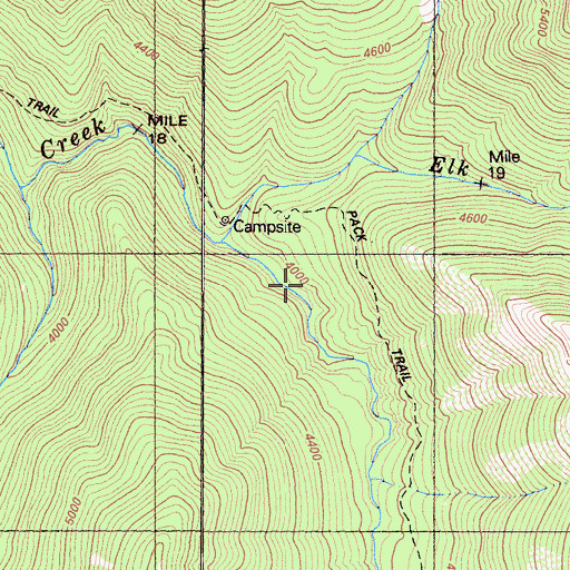 Topographic Map of Rainy Valley, CA