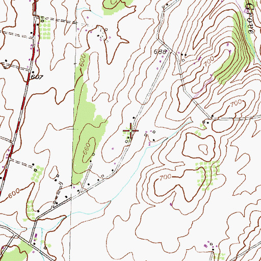 Topographic Map of Goods Garden and Greenhouse, MD