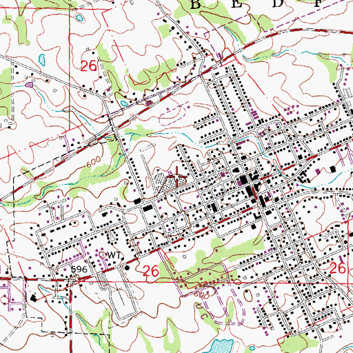 Topographic Map of Early Childhood Center at Claude Brown, MO