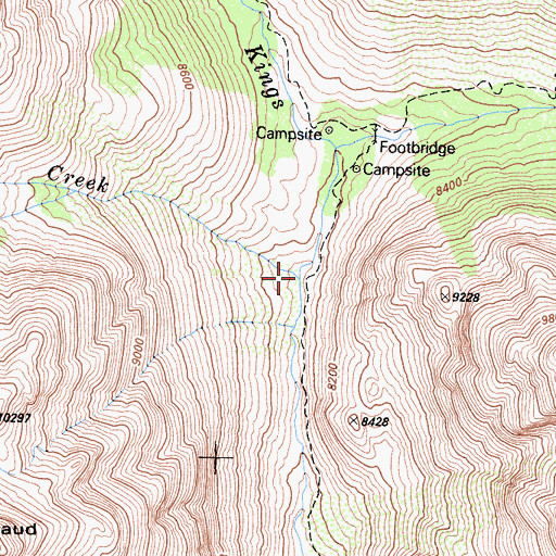 Topographic Map of Rambaud Creek, CA
