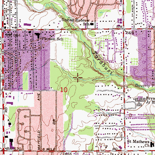 Topographic Map of Rotary Park, MI