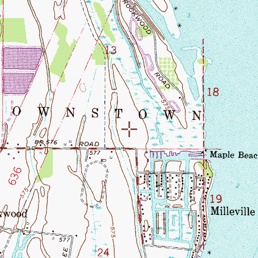 Topographic Map of Lake Erie Metropark Golf Course, MI