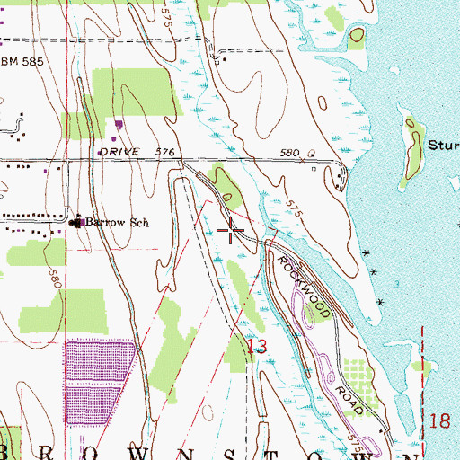 Topographic Map of Lake Erie Metropark, MI