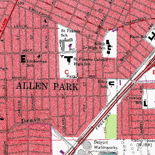 Topographic Map of Hansel and Gretel Tot Lot, MI