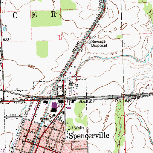 Topographic Map of Village Courts I, OH