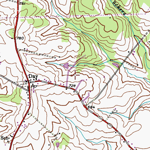 Topographic Map of Dream Catcher Farm, MD
