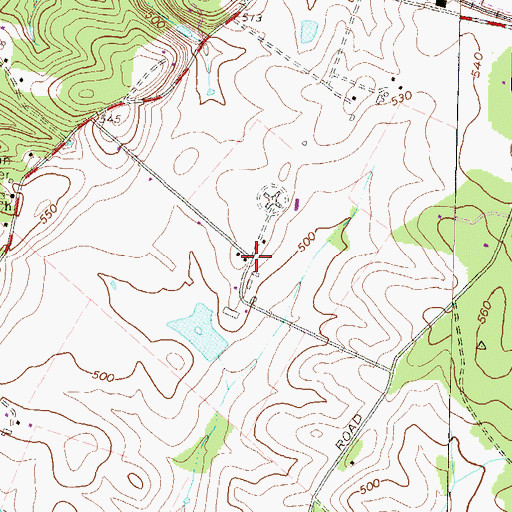Topographic Map of Two Sisters Farm, MD