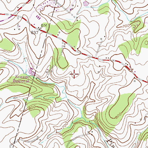 Topographic Map of Loblolly Farm, MD