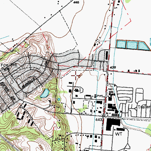 Topographic Map of Discovery Elementary School, MO