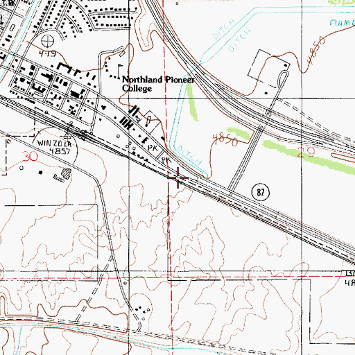 Topographic Map of Sunset Crossing, AZ