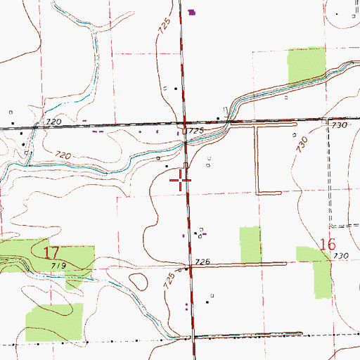 Topographic Map of Plants Plus Nursery, OH