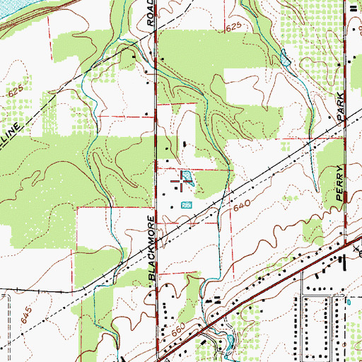 Topographic Map of Beardslee Nursery, OH