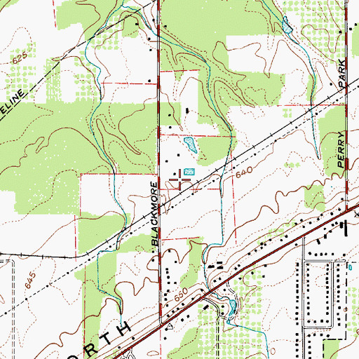 Topographic Map of Moretti Nursery, OH
