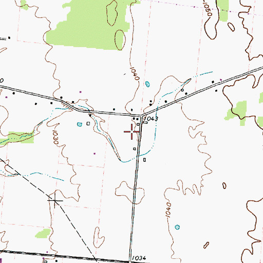 Topographic Map of Miller Valley Farm, OH