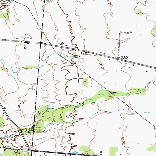 Topographic Map of Double H Farms, OH