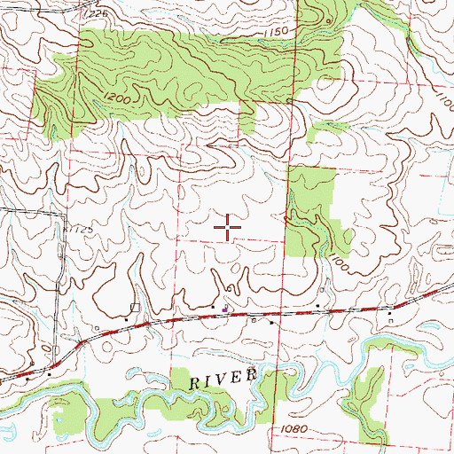 Topographic Map of Leveraging Farms, OH
