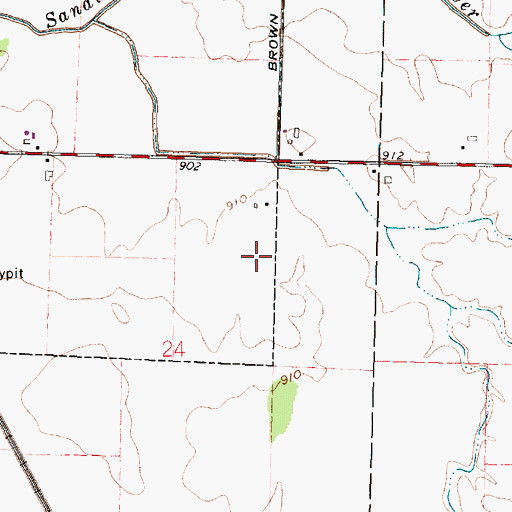Topographic Map of Fetter and Son Farms, OH