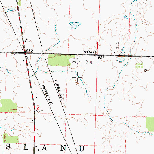 Topographic Map of Loudenslager Acres, OH