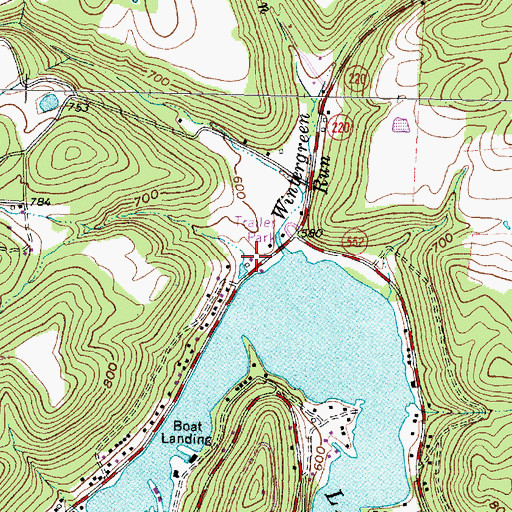 Topographic Map of Gibson Trailer Park, OH
