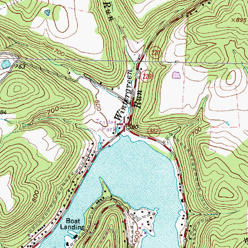 Topographic Map of Lake White Mobile Home Park, OH