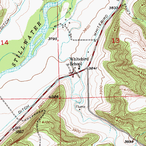 Topographic Map of Halfway House (historical), MT