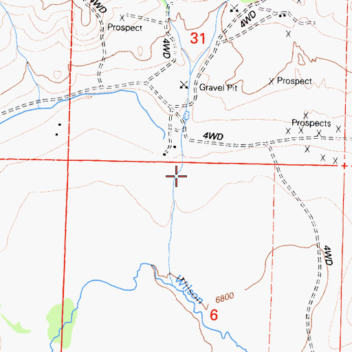 Topographic Map of Rattlesnake Gulch, CA